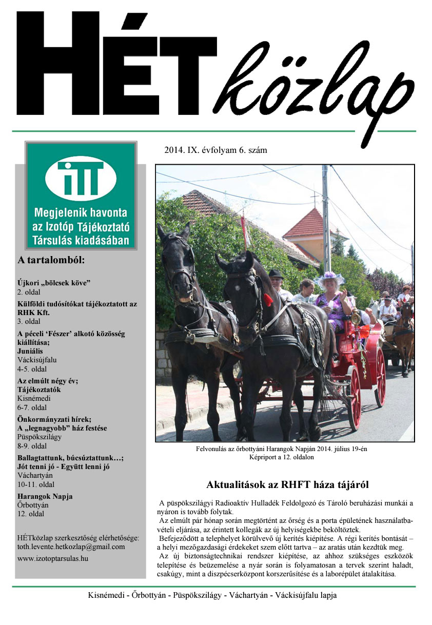 HÉTközlap 2014 / VI