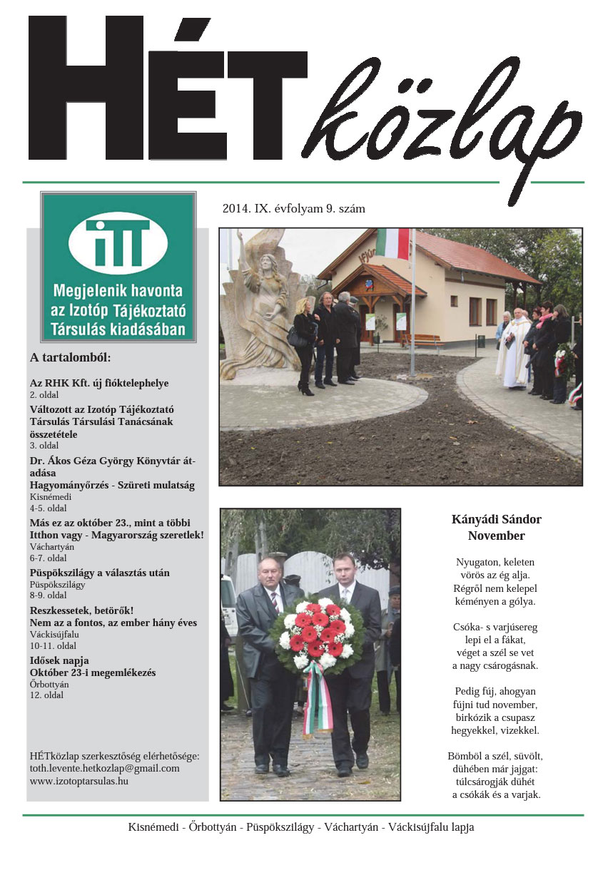 HÉTközlap 2014 / IX