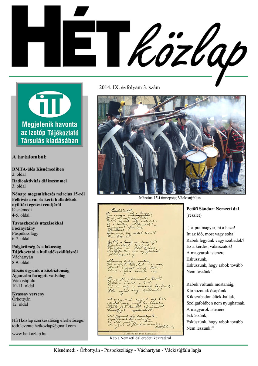 HÉTközlap 2014 / III